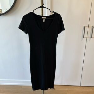 Leith classic stretch midi dress